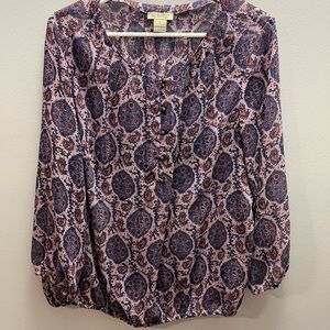 Lucky 🍀 Brand Paisley Blouse
